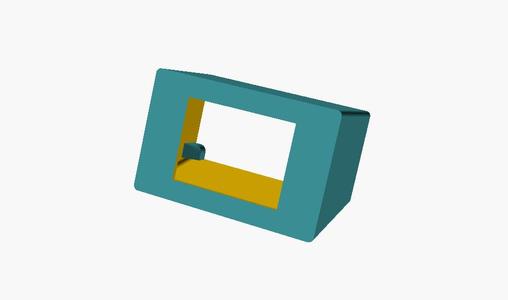 Krabička pro LCD 2.4" horizontální (BOX for LCD 2.4" horizontal) - OpenSCAD parametrizable