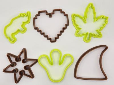 Fun Cookie Cutters Playdoh Heart Fin Plant