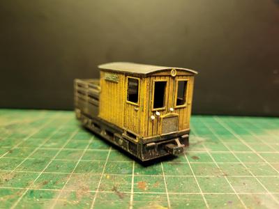 Half Box Wagon for N Scale