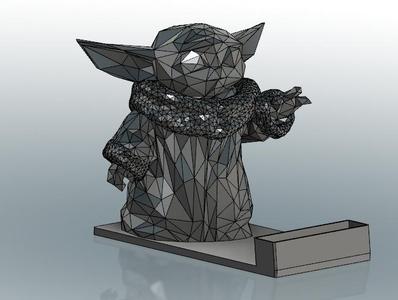 Lowly Baby Yoda Business Card Holder