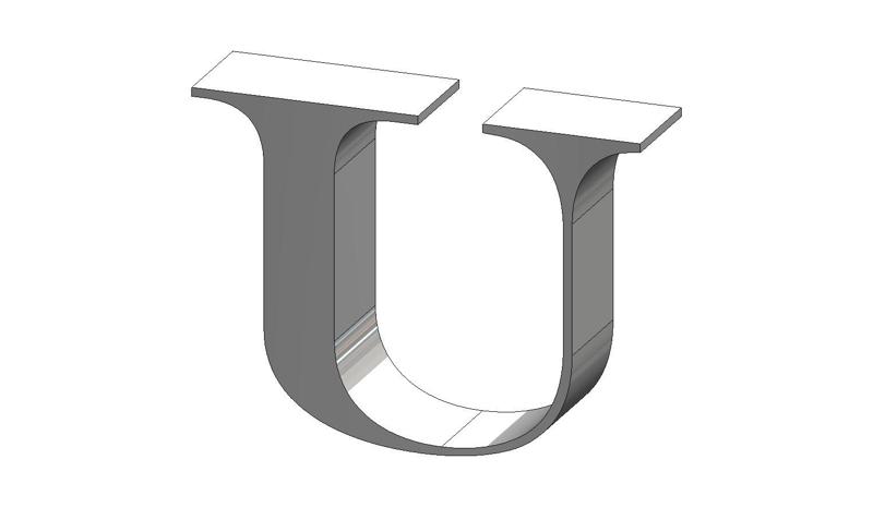 U Engravers MT Font Letter