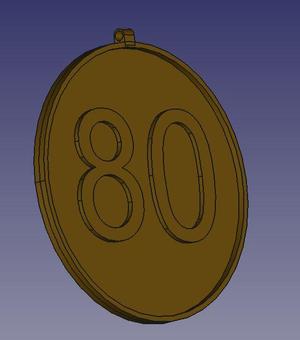 Medaille 80