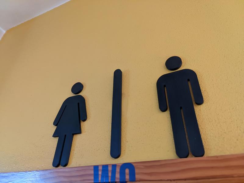Toilet sign