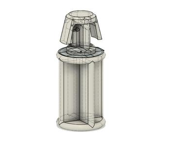 Pin for garbage can lid