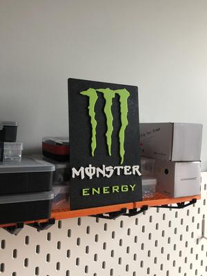 Monster Energy LOGO 2D Plate