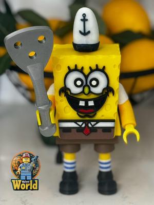 Cheerful Sponge Cook Brick