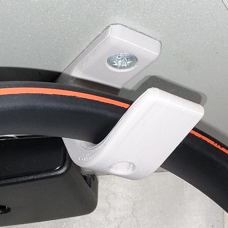 Headphones hook/holder screwed version