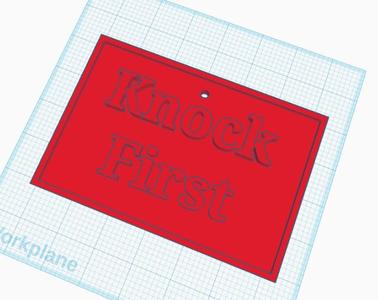 Knock First Sign