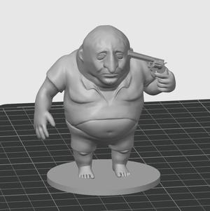 Desmond 3D figurine from smiling friends