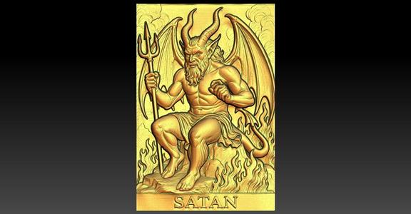 Satan CNC Relief Model