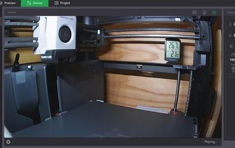 Magnetic Mount for Thermometer on P1P