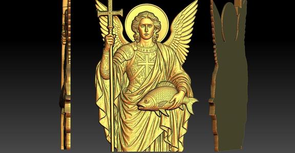 Archangel Raphael CNC Relief Model