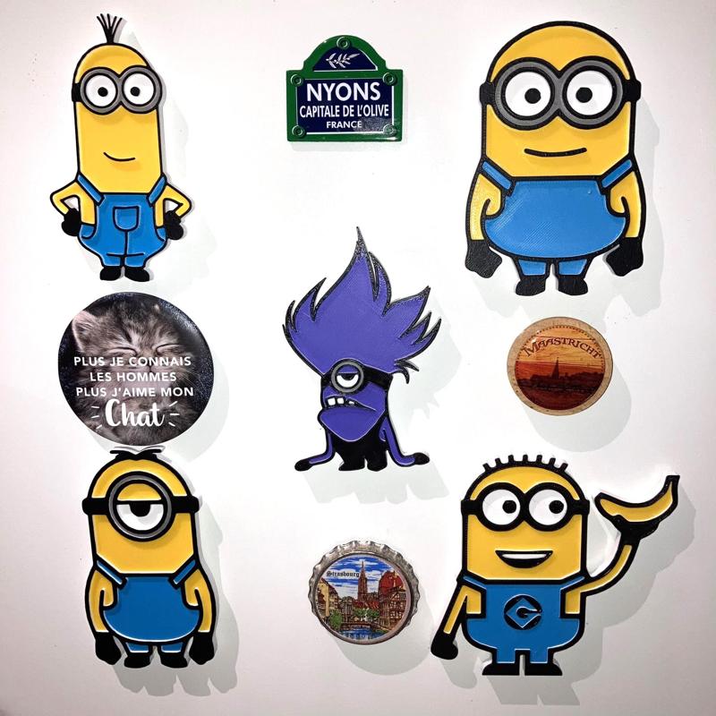 5 Minions magnets