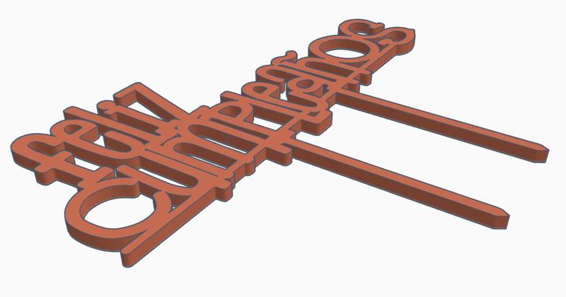 Feliz Cumpleaños Caketopper