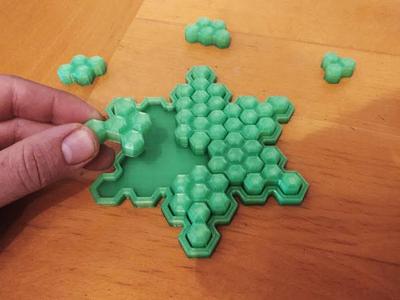 Tesslating Hexagon Snowflake Puzzle