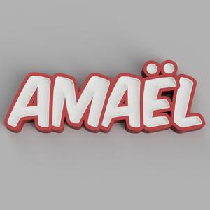 NAMELED AMAËL - LED LAMP WITH NAME