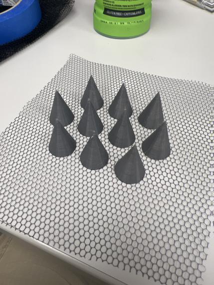 Print on Fabric Test (Long Spikes)