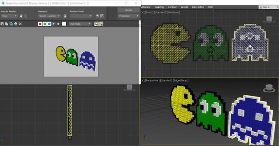 Pacman fridge magnets