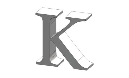K letter Adobe Arabic Font