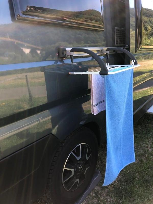  Clothesline holder for RV