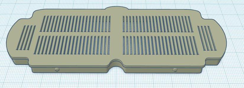 AMS desiccant tray cover with tab