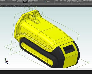 Wall Mount Holder for DeWalt 20V battery.
