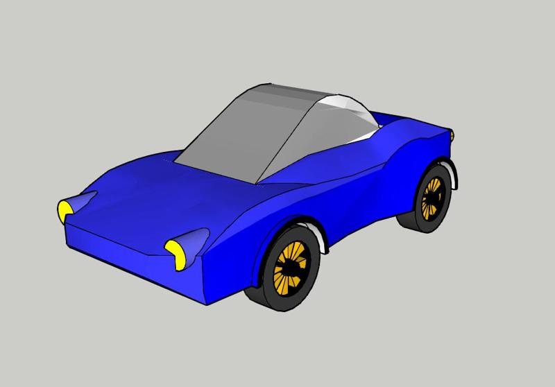 Spielzeugauto Eigenkreation