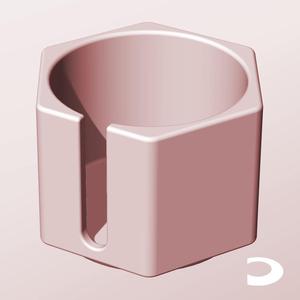 CH68-55-S Slotted Modular Stacking Storage Boxes | Printable Objects - Infinite Containers | stl file for 3d printing