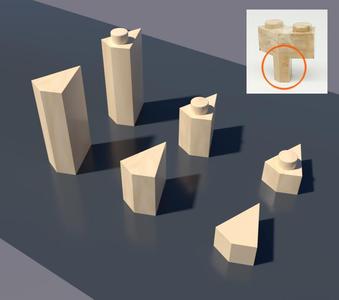 Exin Castillos - Esquinas de pieza octogonal NG
