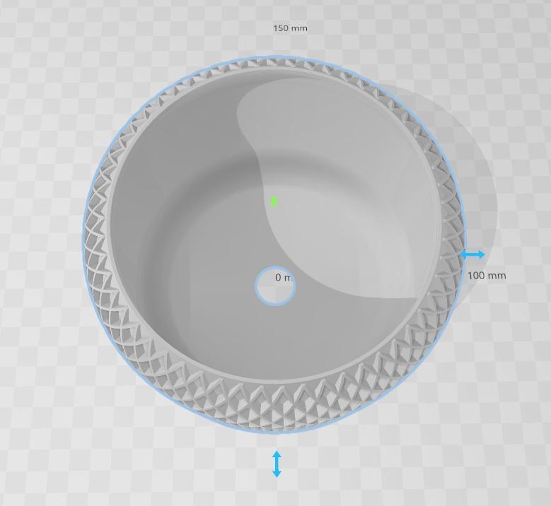 Waffle Pot with drain hole