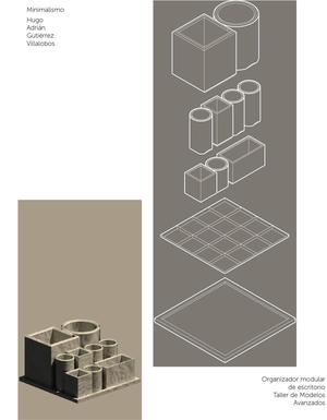 Modular desktop organizer