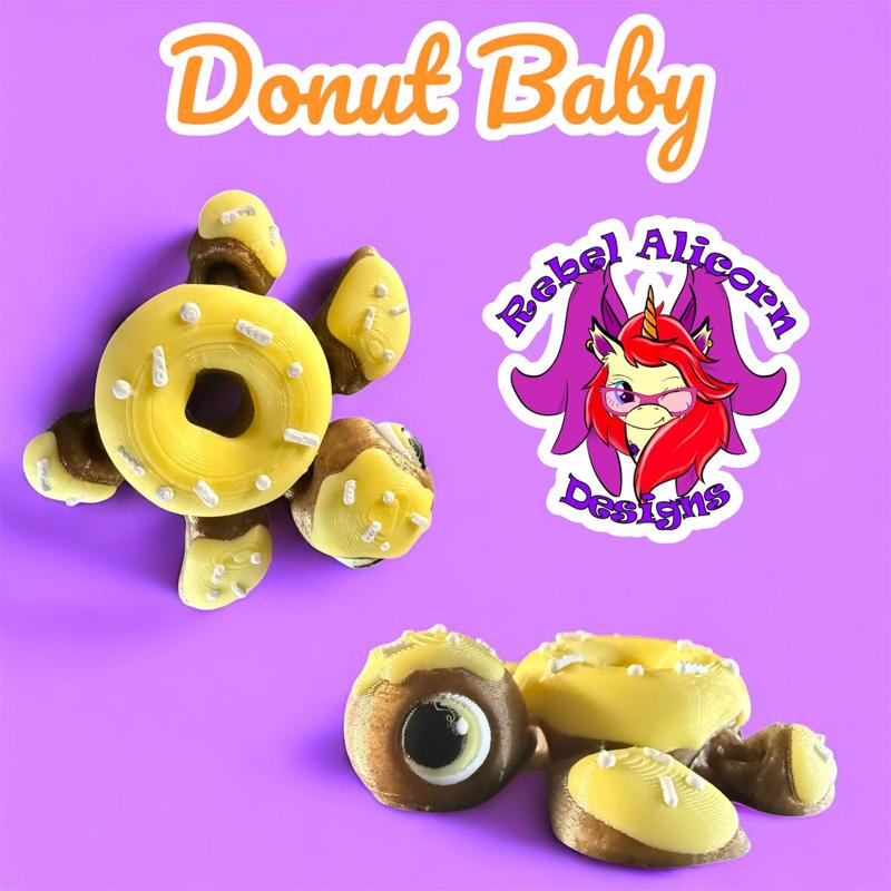 Donut Baby Turtle w/ Donut Box