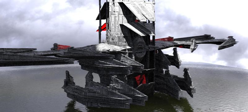 Sci-Fi Drake interceptor Ship 4