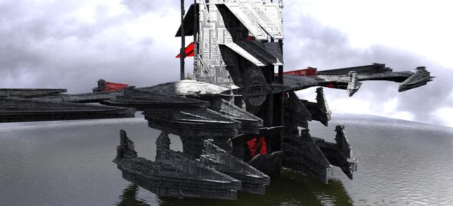 Sci-Fi Drake interceptor Ship 4