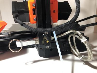 Prusa Mini USB extension cord support