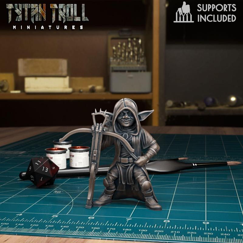 DnD Heroes - Goblin Ranger Female  [Pre-Supported]