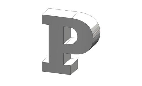 P Letter Rockwell Font Letter