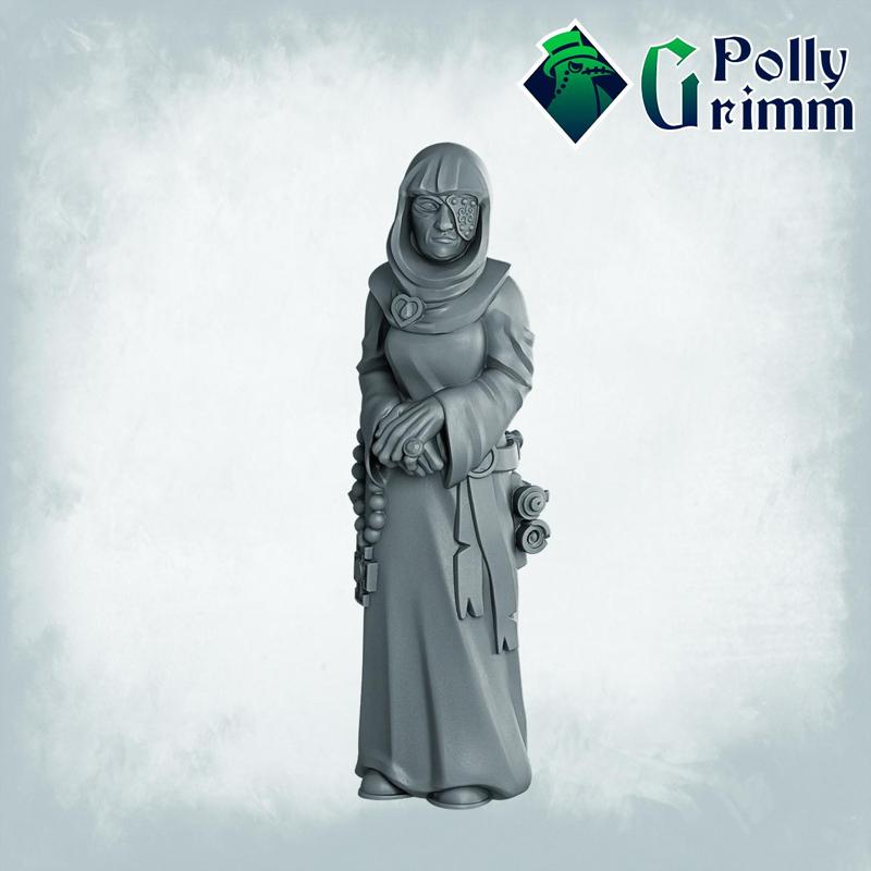 Fantasy and historic miniatures for tabletop games. Imperial Humans. Nun holy mother