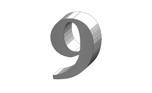 9 Number Adobe Arabic Font Number