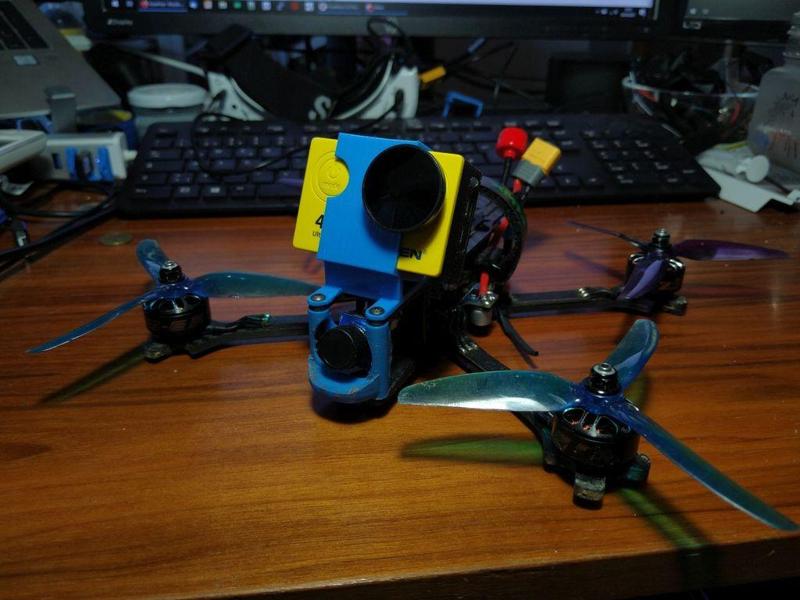 TBS Source One V4 Eken H9 camera mount