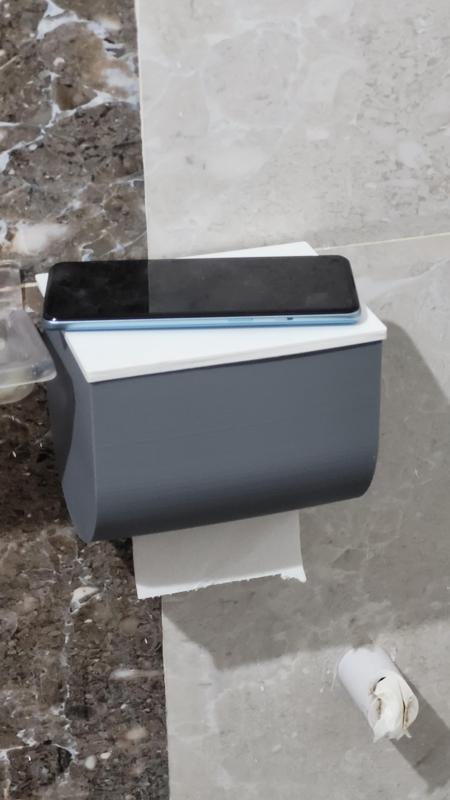 Toilet paper holder with lid, smooth rolling & tearing mechanism