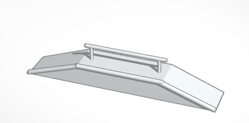 modulo finger board pirámide con barandilla