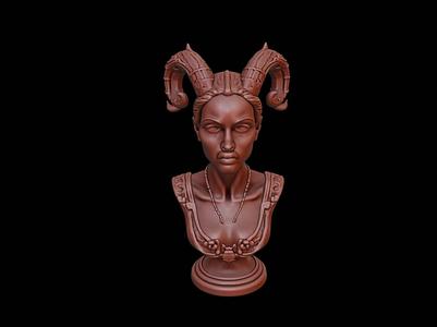 Dryad Beast Bust