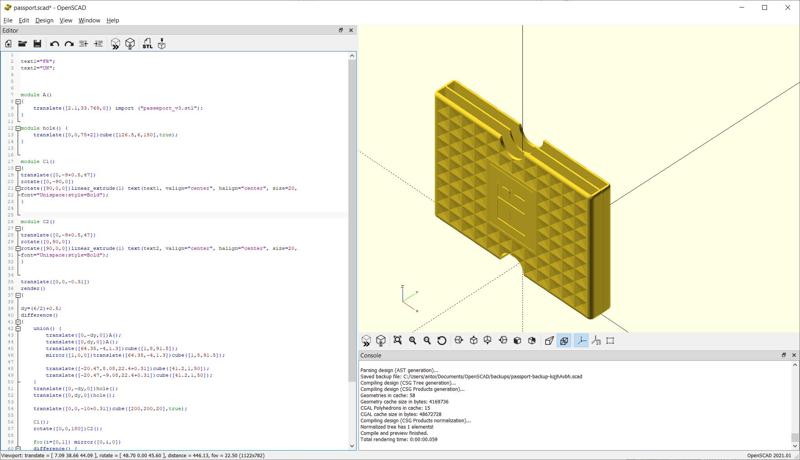 passport (passeport) case for dual nationality