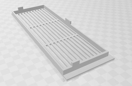 Air grille / Ventilation Grille 198.92mm x 70.57mm x 9.32mm