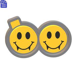 Vampire Smiley Silicone Mold Housing STL File