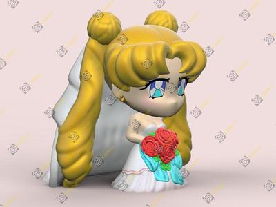 Usagi wedding cake topper
