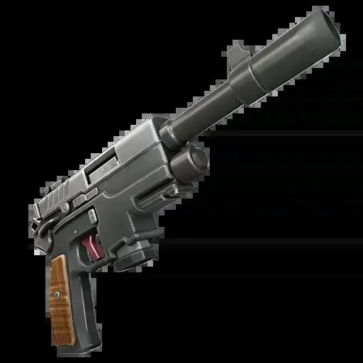 fortnite monarch pistol with and without attachments
