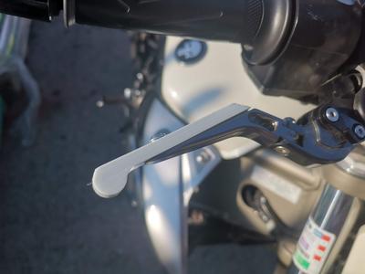 Adjustable motorcycle clutch/brake lever