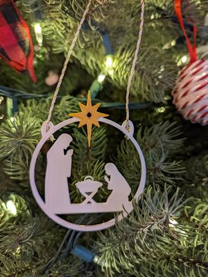 Nativity Outline Ornament